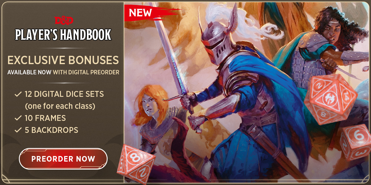 Preorder Bonuses for the 2024 Player's Handbook and More! Dungeons