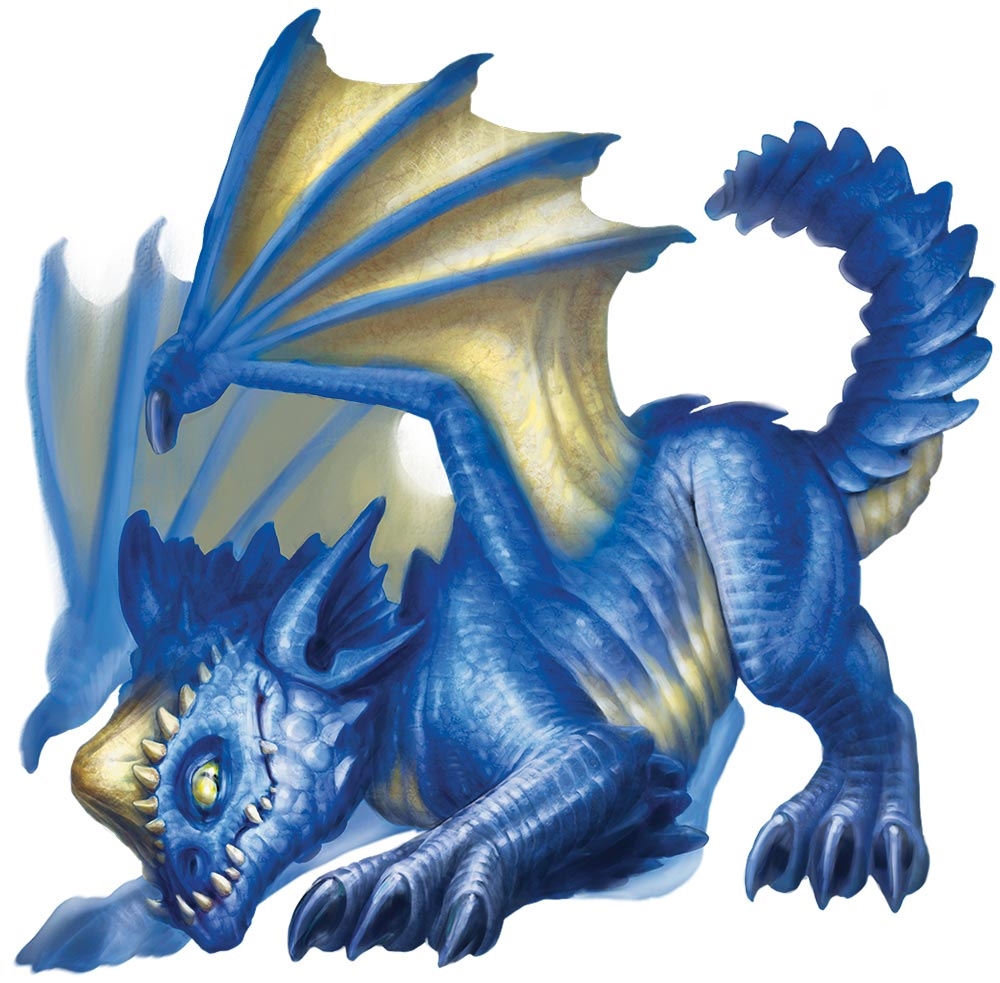 Blue Dragon Wyrmling - DnD content