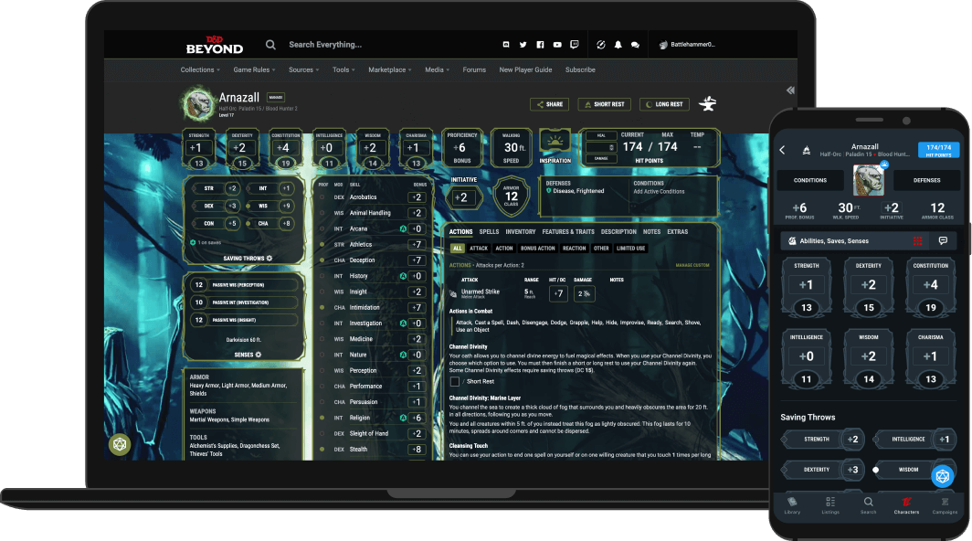 D D Beyond Character Sheet